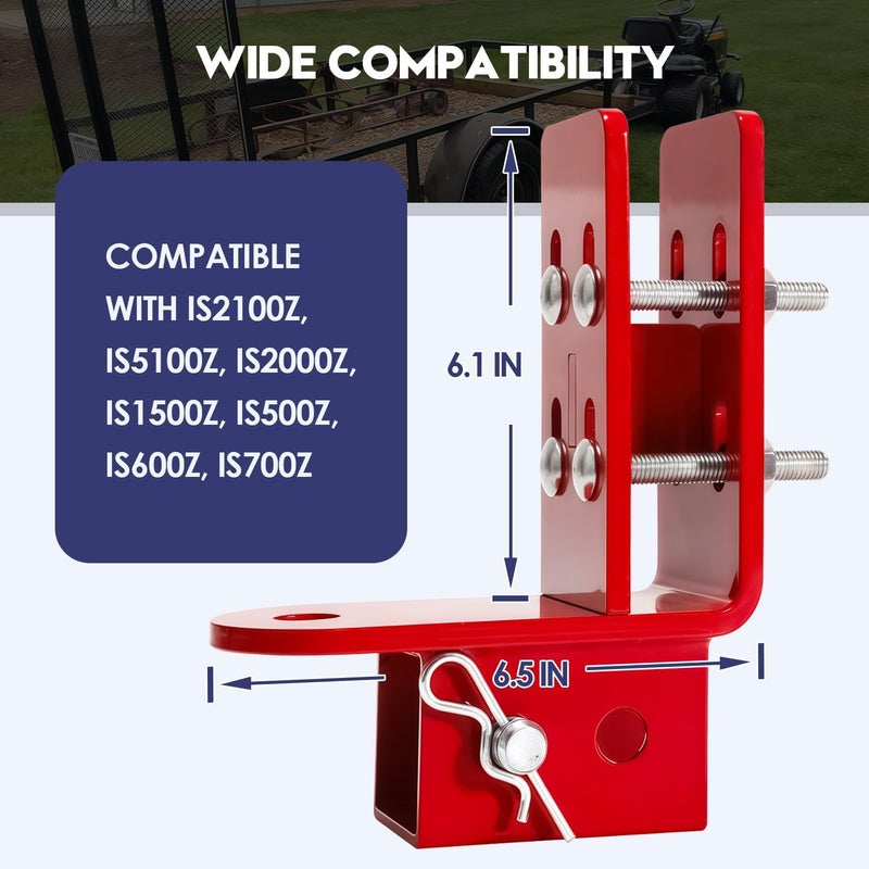Vornalex Lawn Mower Trailer Hitch, Zero Turn Lawn Mower Hitch, with 2-Inch Receiver, Fit for Ferris & Simplicity IS5100Z, IS2000Z, IS1500Z, IS500Z, IS600Z, IS700Z - Image 4